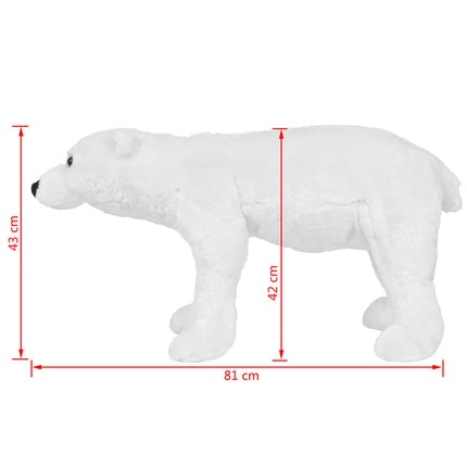 Plüsch-Eisbär, stehend, weiß, XXL