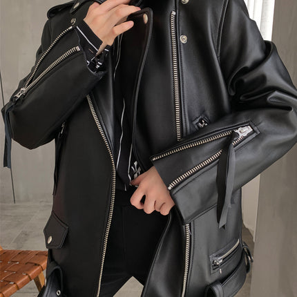 Women's Sheepskin Loose Bf Style Casual Jacket