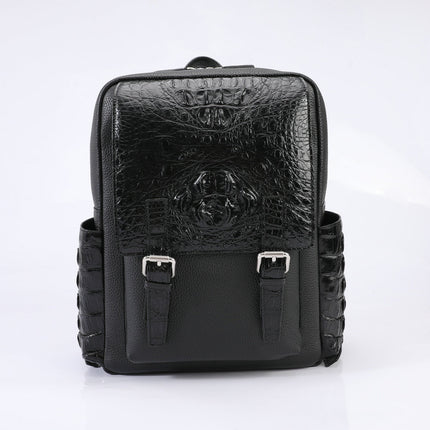 Pure Crocodile Bone Real-leather Unisex Bag.