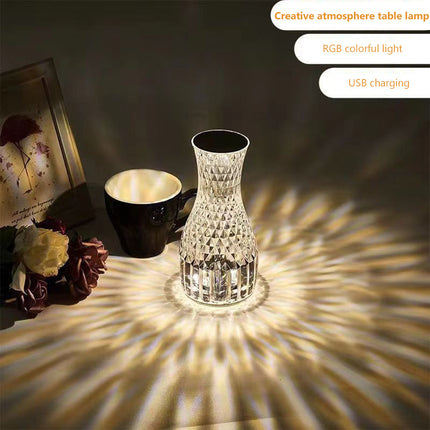 Vase Shape Atmosphere Crystal Lamp