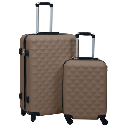 Hard Shell Trolley Set, 2 Pieces, Mint Green, ABS