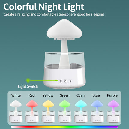 Humidifier Rain Cloud Mushroom Lamp