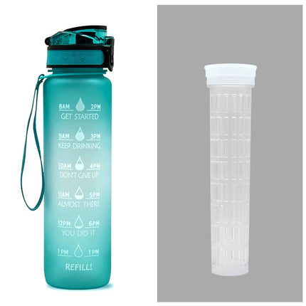 Time Marker Bounce Cover Motivational Water Bottle