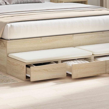 Bed Drawers Sonoma Oak 140 x 36.5 x 16.5