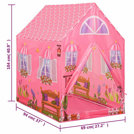 Children's Play Tent Pink 69x94x104 cm