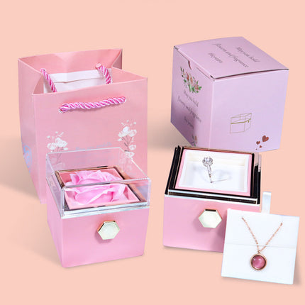 Rose Jewelry Packaging Box Valentine's Day Gift For Women