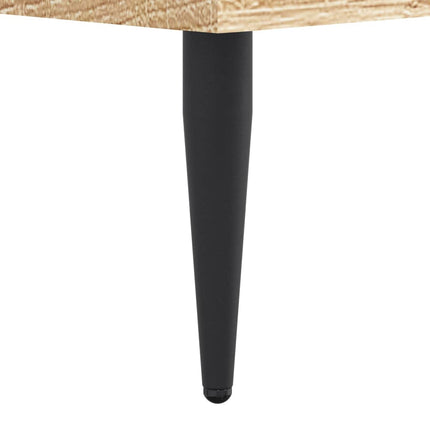 Bed frame without mattress Sonoma oak wood composite