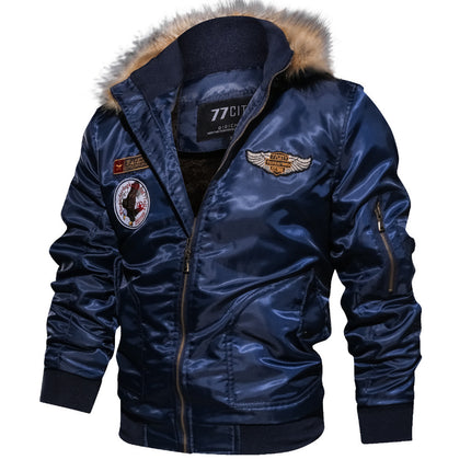 This men's winter flight jacket