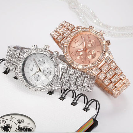 Women Crystal Quartz Analog Wrist Watch