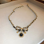 Necklace With Black Bow