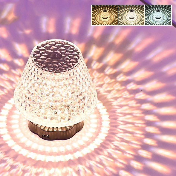 Diamond Crystal Lamp Table Light USB Touch