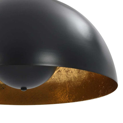 Ceiling Lights, 2 pcs., Gold, Hemispherical, 40cm