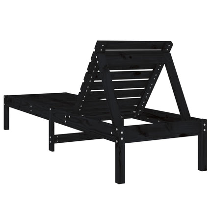 Sonnenliegen, 2-teilig, 199,5x, massives Kiefernholz