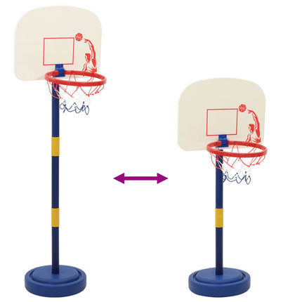 Basketball Hoop with Stand, Ball & Pump, Adjustable 90/121 cm