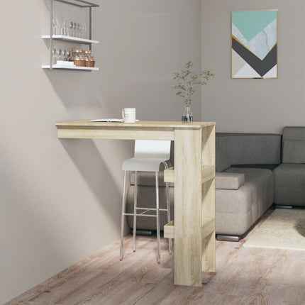 Wandmontierter Bartisch Sonoma Eiche 102x45x103,5 cm Holzwerkstoff