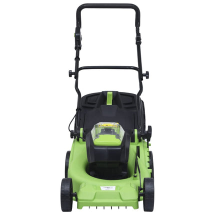 Cordless Lawn Mower with two 20V 2000 mAh Li-Ion battery packs