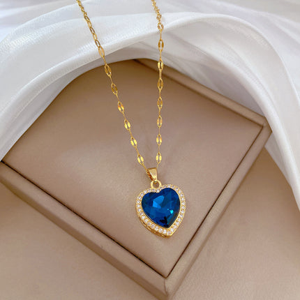 Loving Heart Light Luxury Temperament Gorgeous Necklace