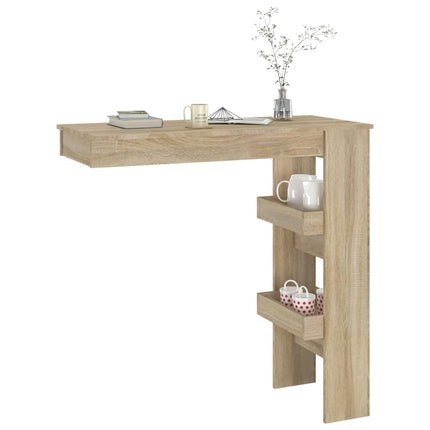 Wandmontierter Bartisch Sonoma Eiche 102x45x103,5 cm Holzwerkstoff