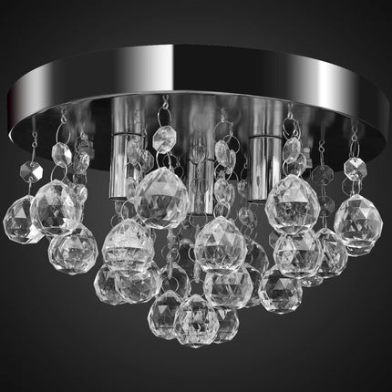 Chandelier Ceiling Light Crystal Design Chandelier Chrome   Ceiling Light