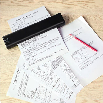Tragbarer A4-Drucker, kabellos, Bluetooth-kompatibel, Thermodrucker für unterwegs