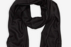 Indigo Cashmere Scarf – Handwoven Luxury from Kashmir Black scarf 100% Pure Kashmir