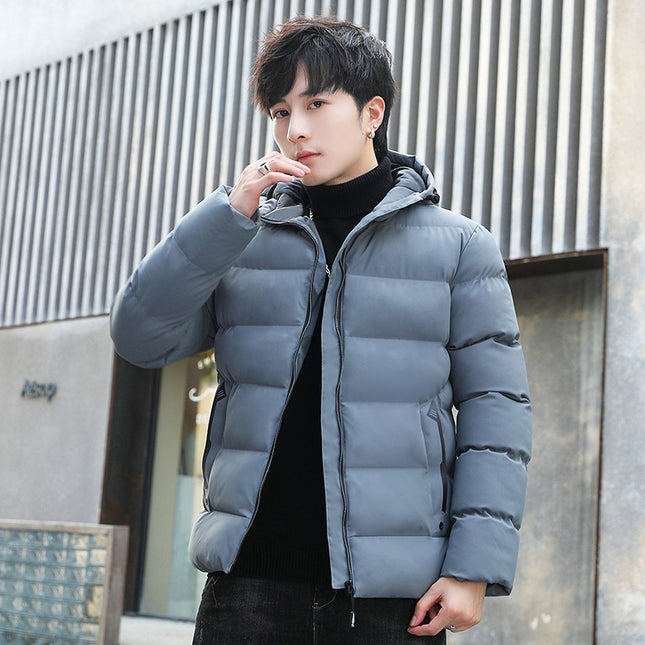 Men's winter fleece-lined coat