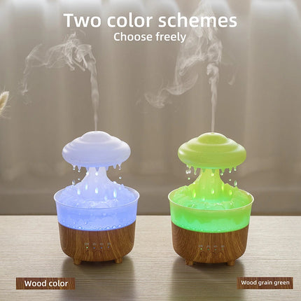 Rain Cloud Night Light Humidifier With Raining Water Drop