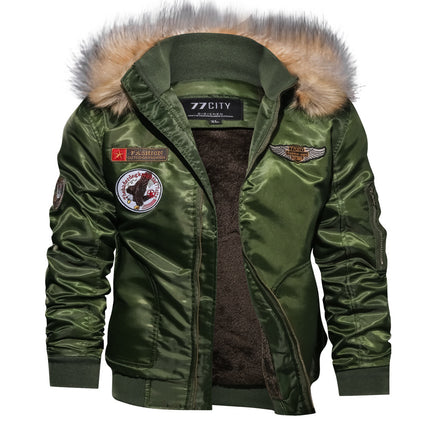 This men's winter flight jacket