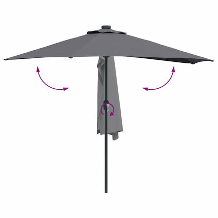 garden parasol anthracite 294 x