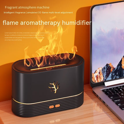 Flame Humidifier Smart Timing LED Electric Aroma Diffuser