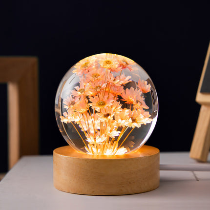 Luminous 3D Dandelion Crystal Ball Beech
