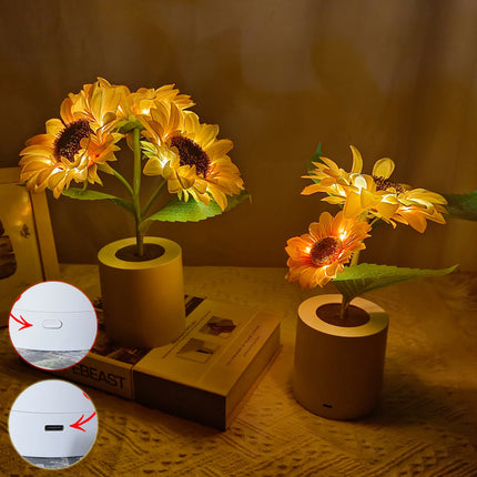 Rechargeable Sunflower Led Simulation