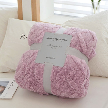 Single-layer Double-sided Tower Velvet Blanket Lunch Break Sofa Cover Blanket