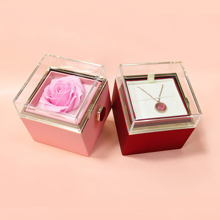 Rose Jewelry Packaging Box Valentine's Day Gift For Women