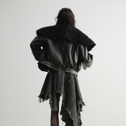 Cool Handsome Relaxed Senses Leather Jacket