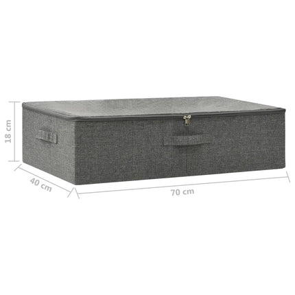 storage box 70x anthracite   storage boxes 2 pcs.