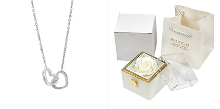 Rose Jewelry Packaging Box Valentine's Day Gift For Women