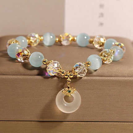 Blue Opal Pendant Bracelet