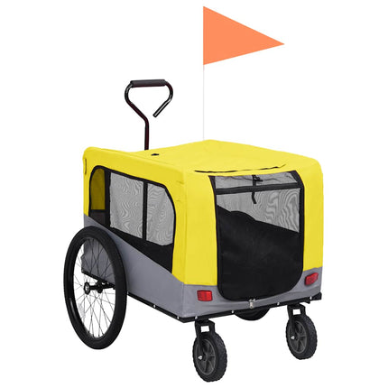 2-in-1 Fahrradanhänger für Hunde und Kinderwagen