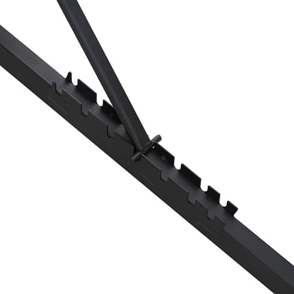 Weight Bench Black 131 x 41 x 110 cm Steel