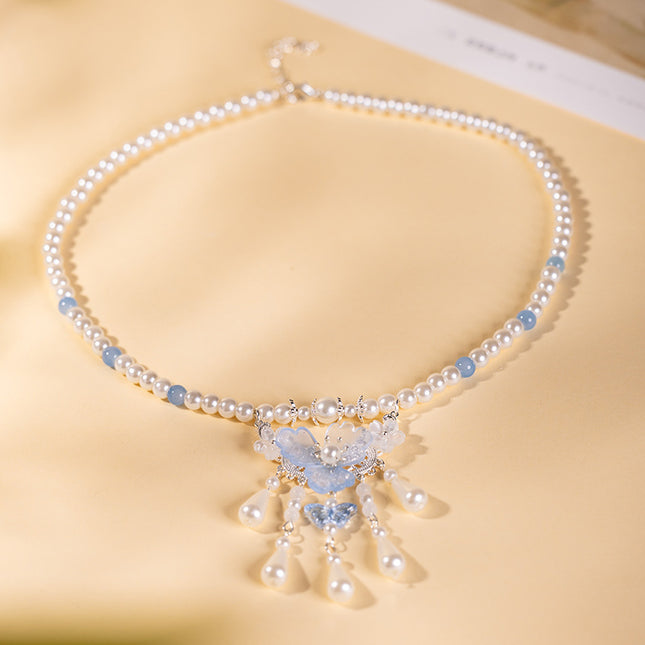 Pearl Tassel Necklace Style