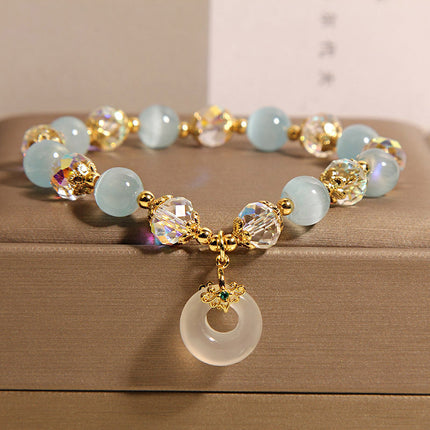 Blue Opal Pendant Bracelet