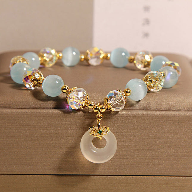 Blue Opal Pendant Bracelet