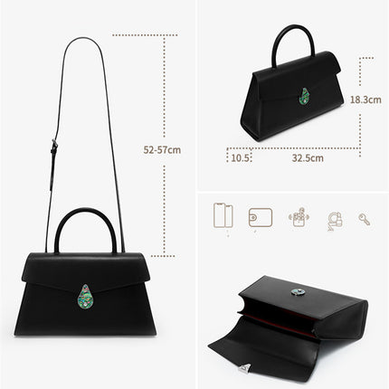 Emerald Bella  Leather Portable Shoulder  Bag