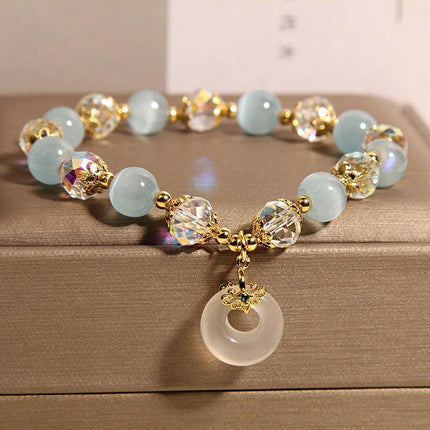 Blue Opal Pendant Bracelet