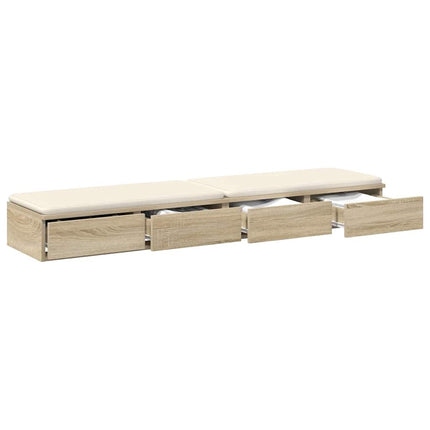 Bed Drawers Sonoma Oak 140 x 36.5 x 16.5