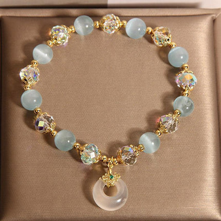 Blue Opal Pendant Bracelet