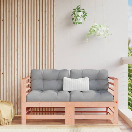 Middle Sofa with Cushions Solid Pine Wood   Middle Sofa
