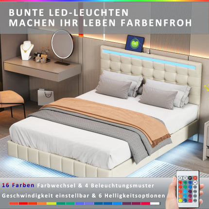 Linen Flat Double Bed