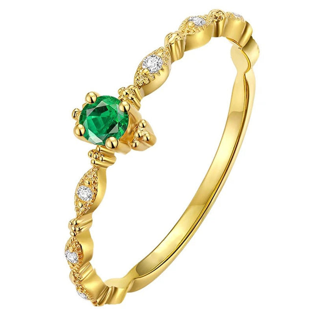 Green Zircon Ring